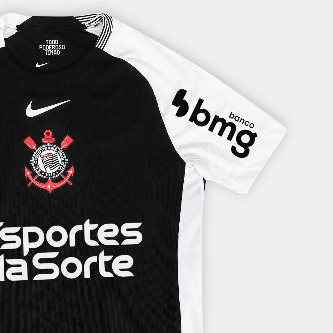 Camisa Nike Corinthians Away 25/26 COM PATROCÍNIOS