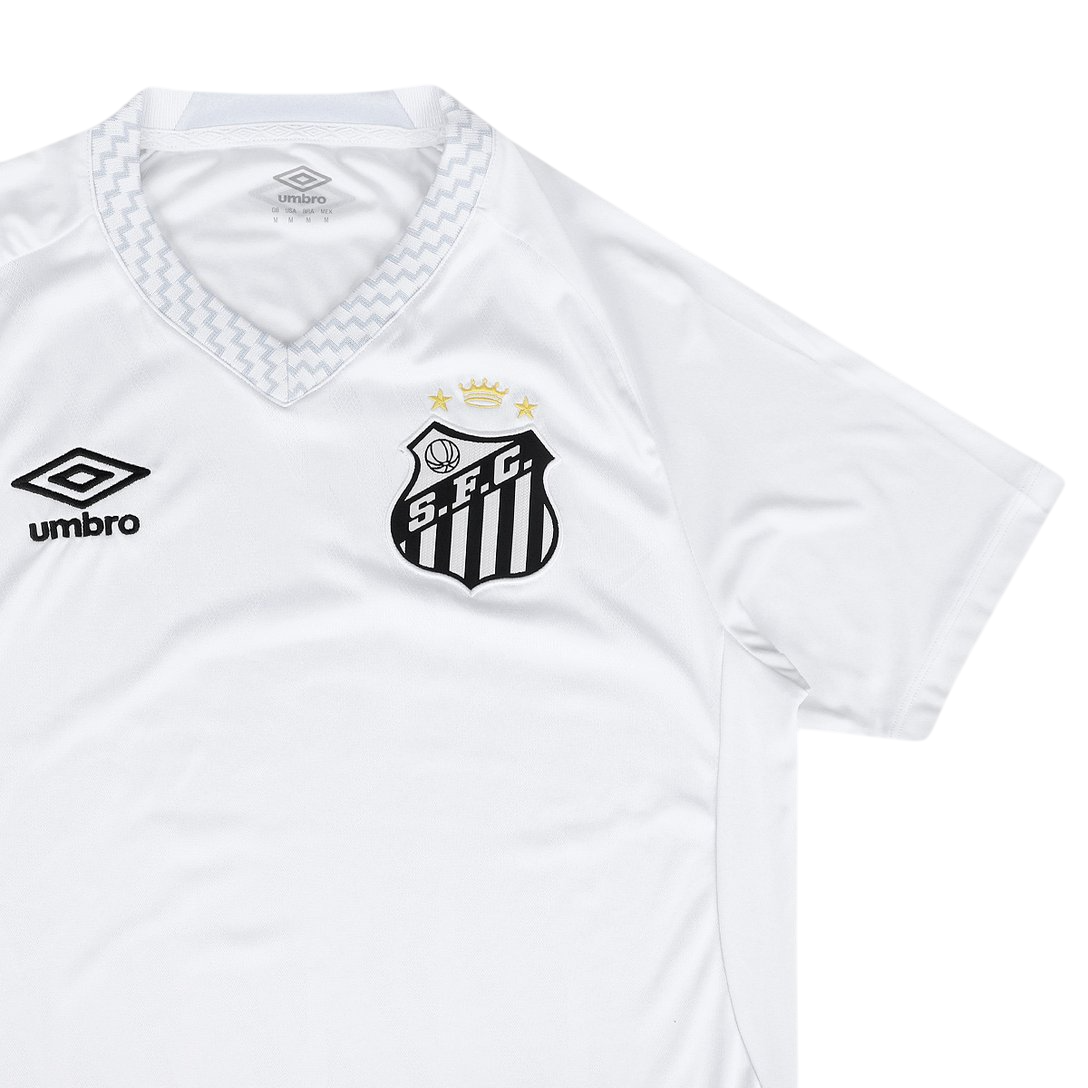 Camisa Peixão I 25/26 Torcedor Umbro Masculino - Branca e cinza