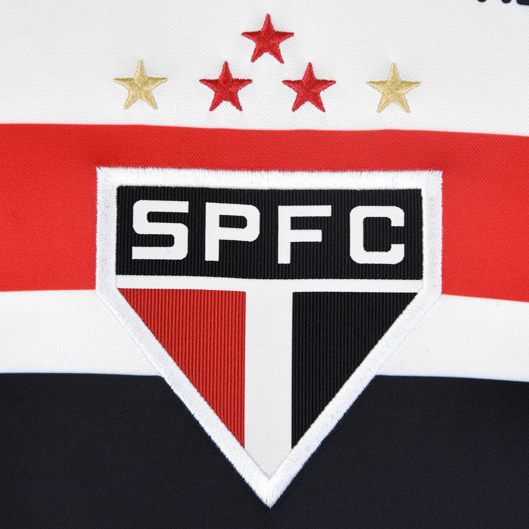 Camisa São Paulo 25/26 Home Torcedor New Balance Masculina - Branco+Vermelho