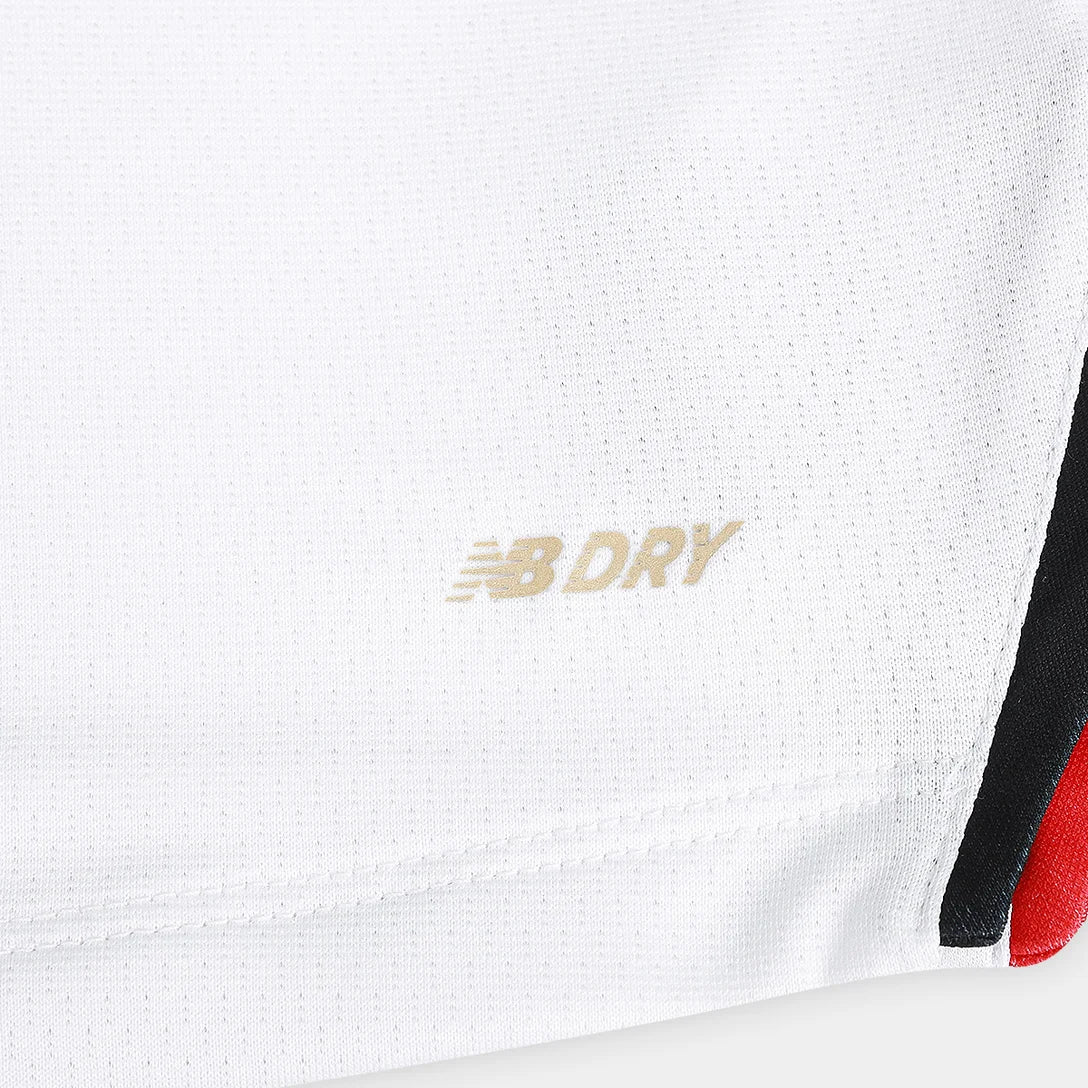 Camisa São Paulo 25/26 Home Torcedor New Balance Masculina - Branco+Vermelho