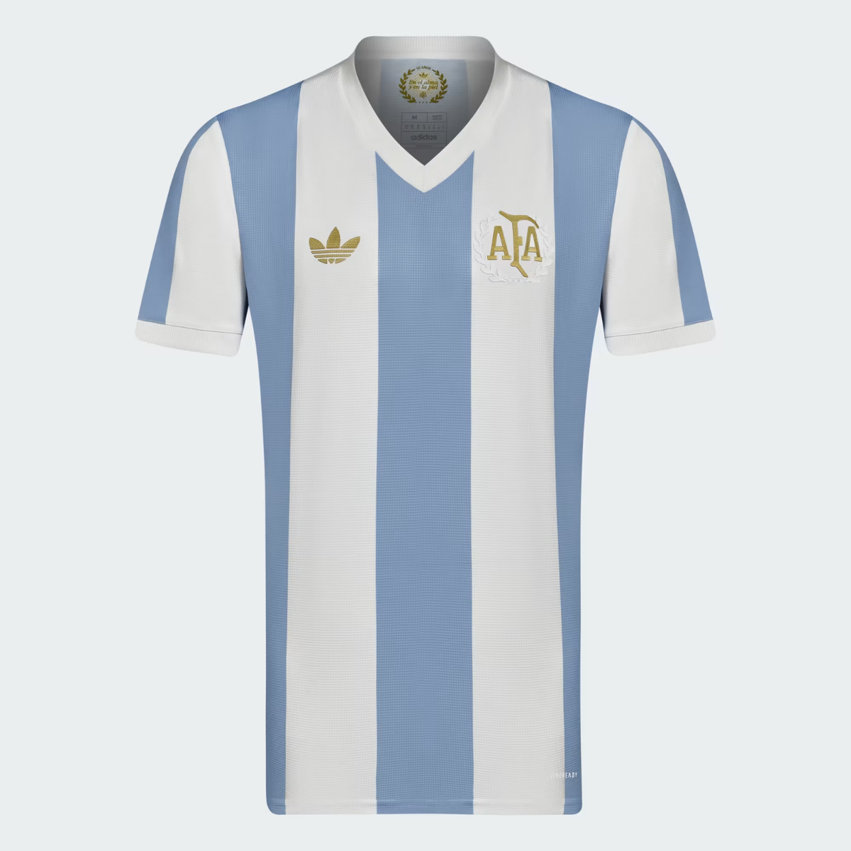 Camisa Seleção Argentina 24/25 Aniversário 50 anos Torcedor Adidas Masculina - Azul e Branca