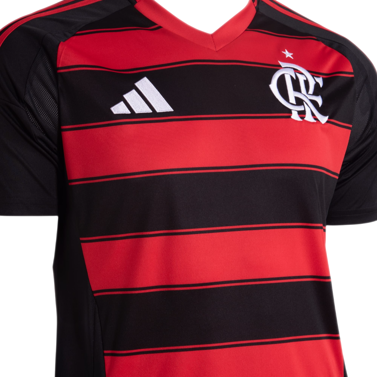 Camisa Flamengo 25/26 Home Adidas Torcedor - Vermelho e Preto
