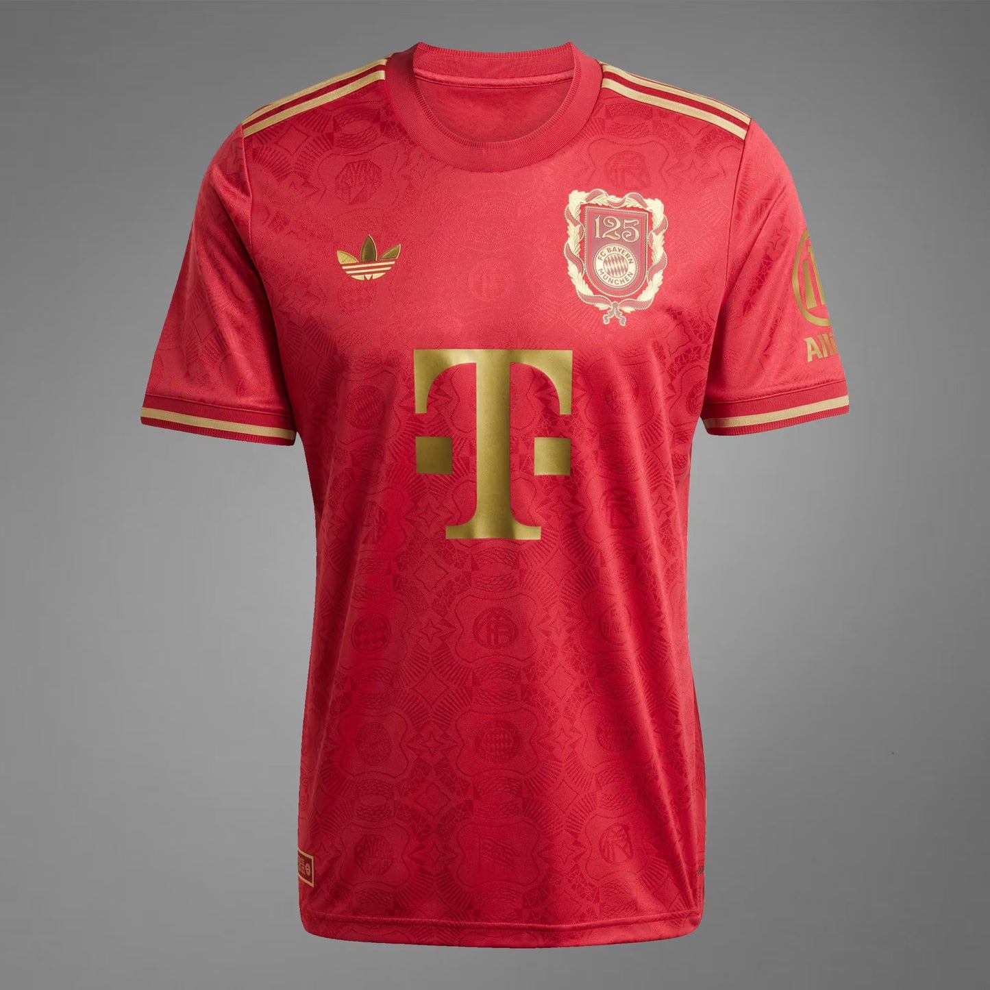 Camisa Bayern Munich Edição 125º aniversário 25/26 - Masculina Adidas - Vermelha
