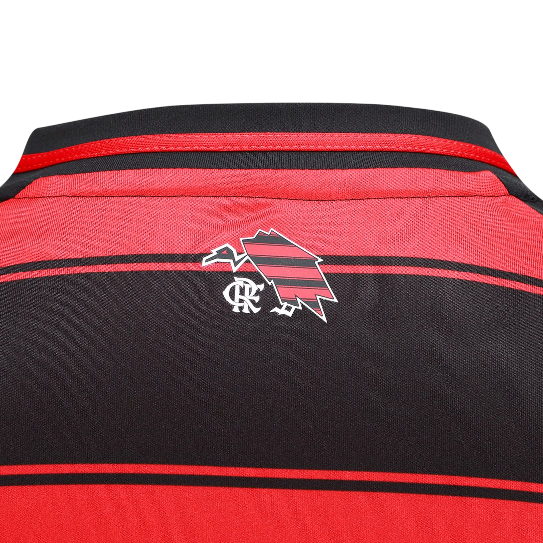 Camisa Flamengo I 25/26 s/n Manga Longa Adidas Masculina - Vermelho e preto