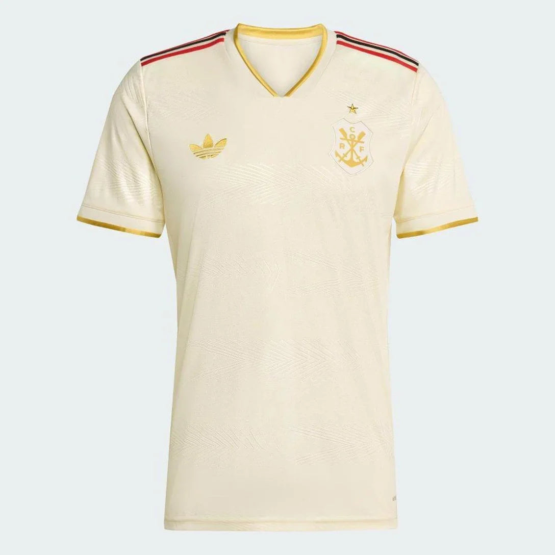 Camisa Flamengo III 25/26 Home Adidas Torcedor - Off White