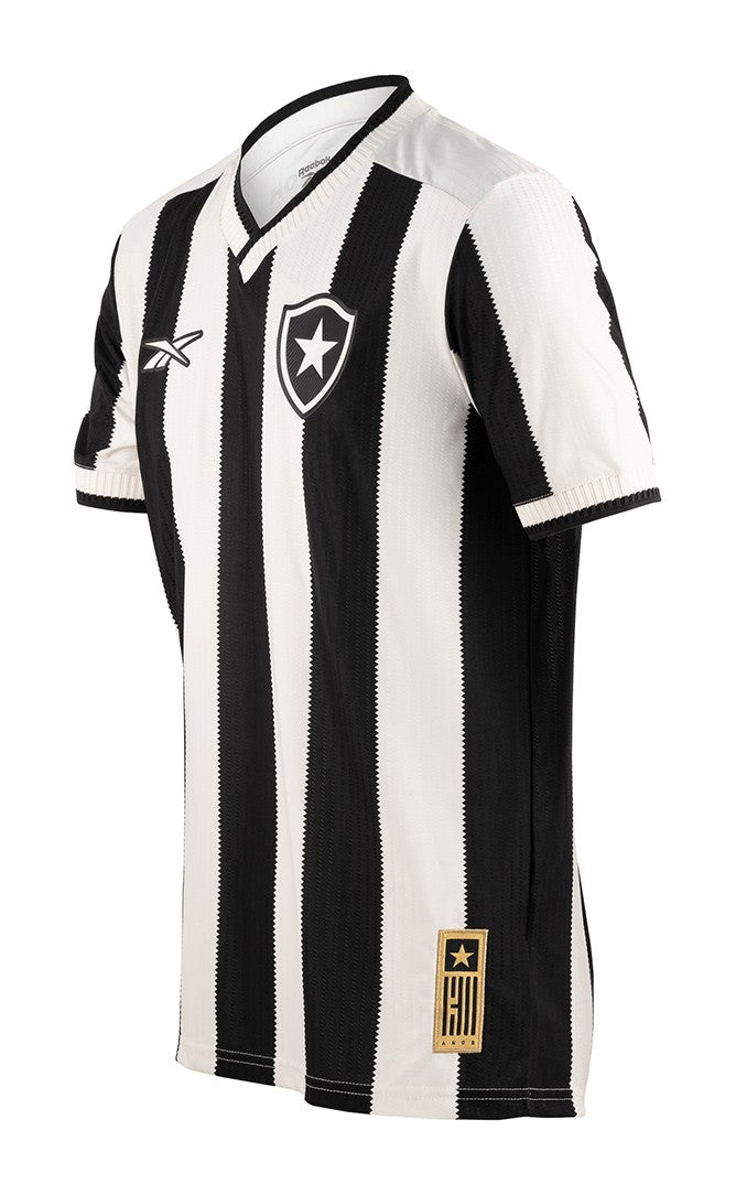 Camisa Botafogo 24/25 Home Reebok Torcedor - Preta e Branca
