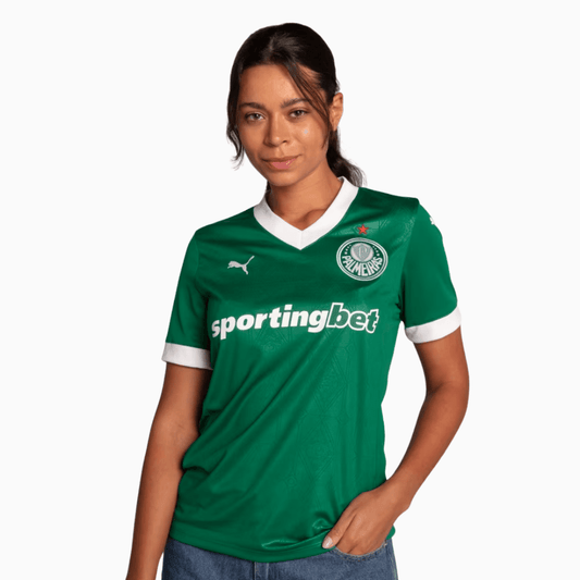 Camisa feminina Puma Palmeiras 25/26 home Torcedor