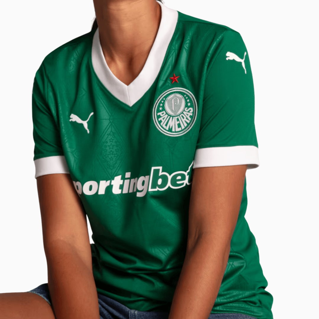 Camisa feminina Puma Palmeiras 25/26 home Torcedor