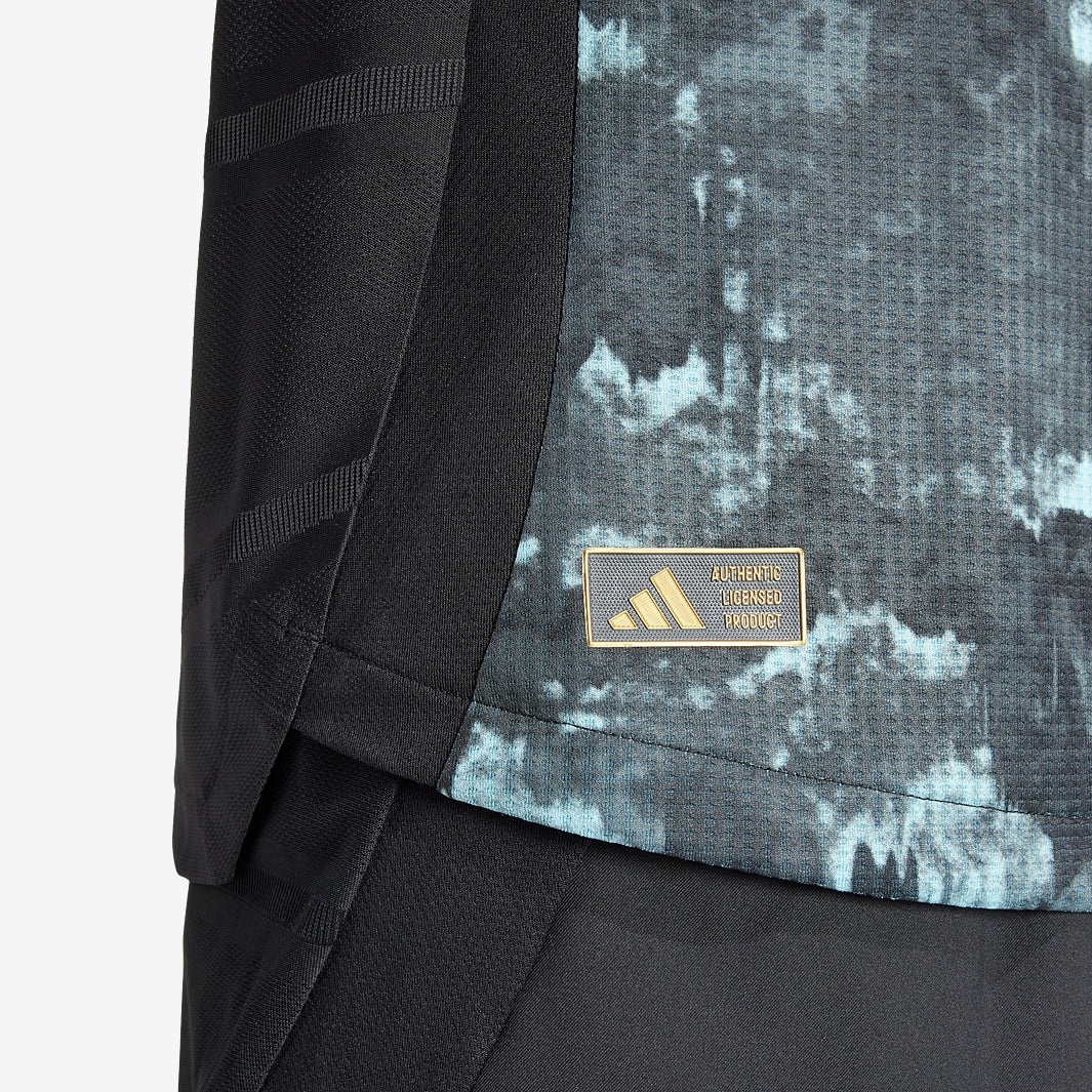 Camisa Bayer de Munique Away 2024/25 Jogador Adidas Masculino - Preta, Azul e Dourada