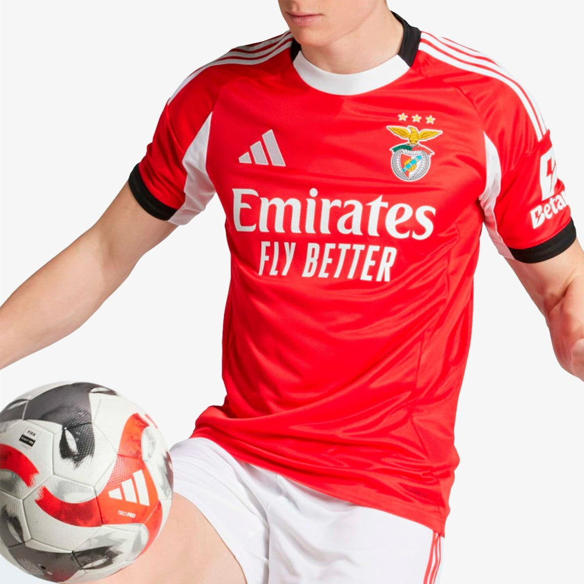 Camisa Benfica Home 25/26 Jogador Adidas Masculino - Vermelha e Branca