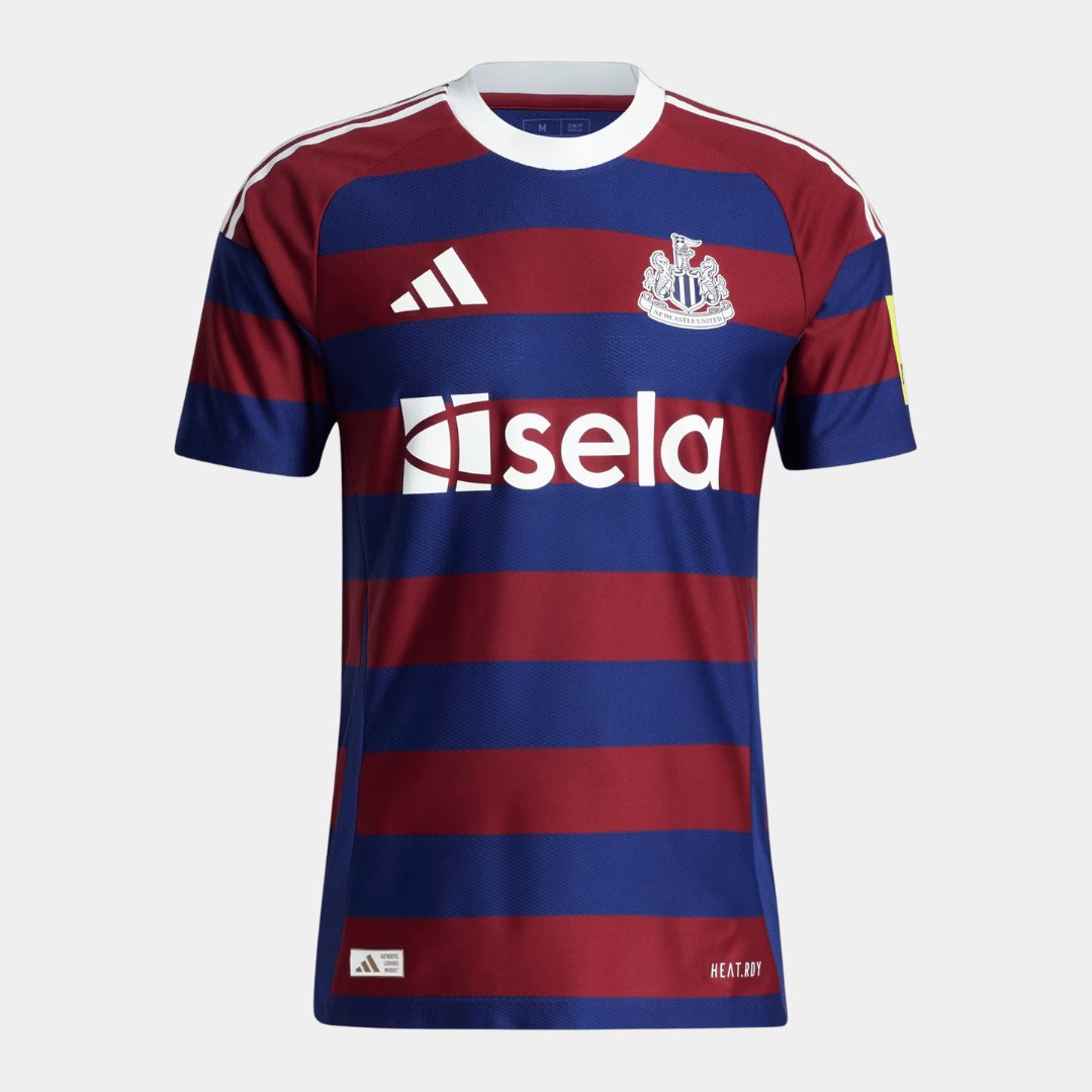 Camisa Newcastle Away 2024/25 Jogador Adidas Masculino - Azul e Grená