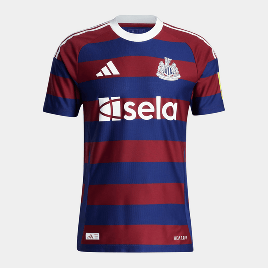 Camisa Newcastle Away 2024/25 Jogador Adidas Masculino - Azul e Grená
