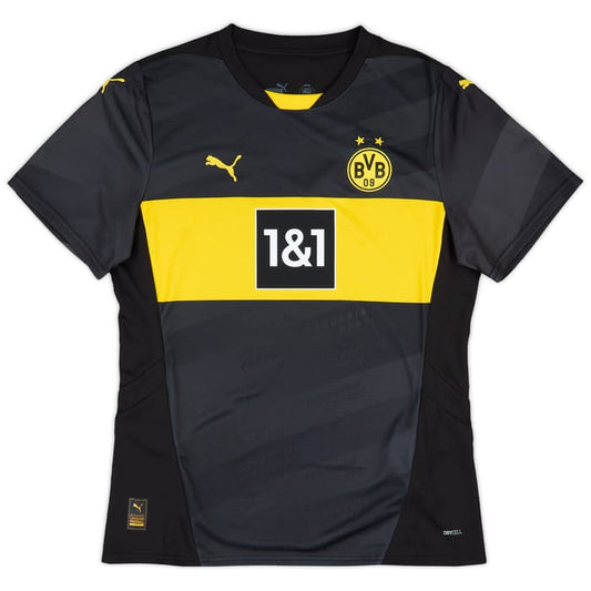 Camisa Borussia Dortmund Away 2024/25 Jogador Puma Masculino - Preta e Amarela