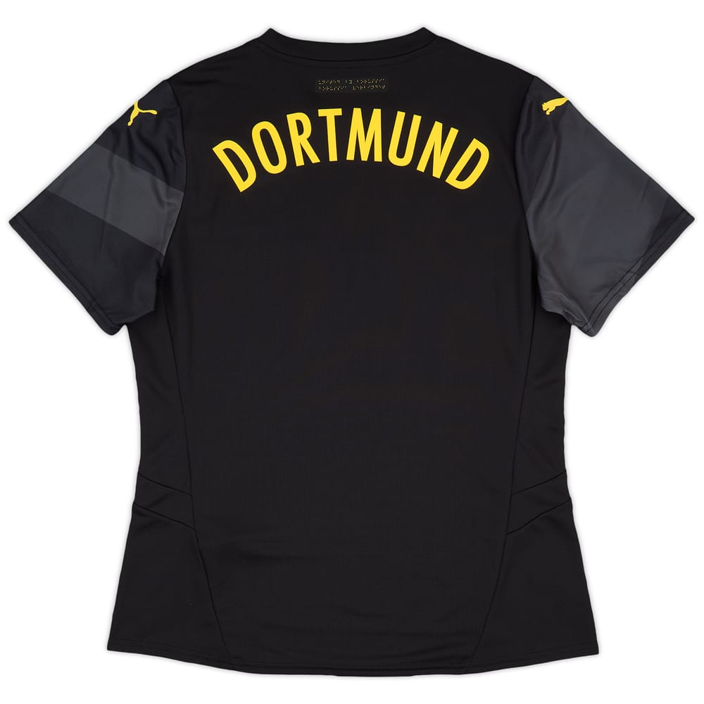 Camisa Borussia Dortmund Away 2024/25 Jogador Puma Masculino - Preta e Amarela