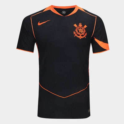Camisa Corinthians III 25/26 s/n Jogador Nike Total 90 Masculina - Preto+Laranja