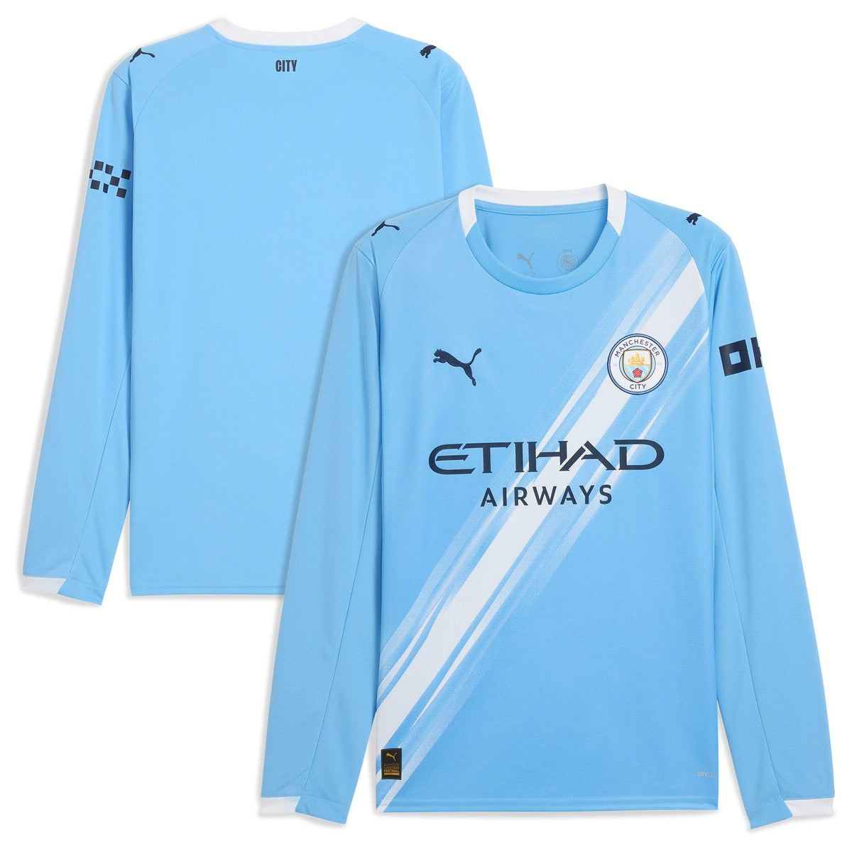 Camisa Manchester City 2025/26 Home - Manga Longa