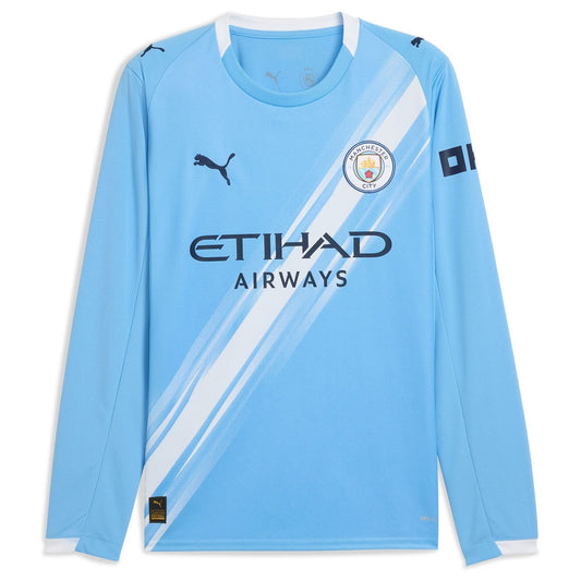 Camisa Manchester City 2025/26 Home - Manga Longa