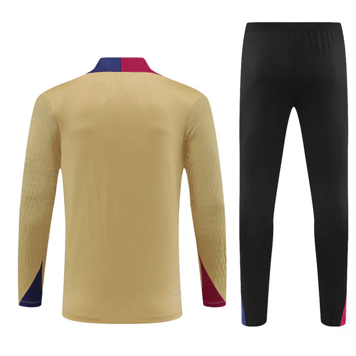 Conjunto Treino Barcelona 24/25 - Dourado