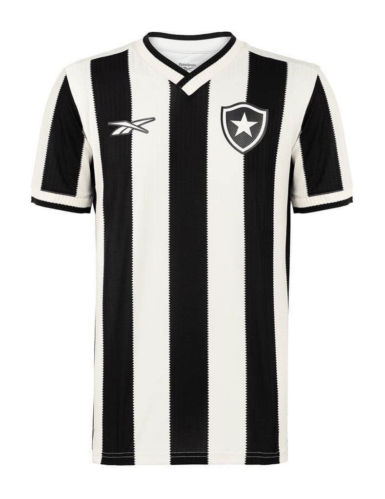 Camisa Botafogo 24/25 Home Reebok Torcedor - Preta e Branca